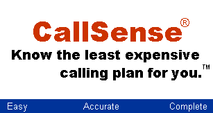 CallSense: Know the least expensive calling plan for you.
